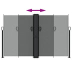 Tenda da Sole Laterale Retrattile Antracite 160x1200 cm