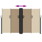 Tenda da Sole Laterale Retrattile Tortora 160x1200 cm