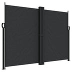 Tenda da Sole Laterale Retrattile Nera 180x1200 cm