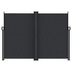 Tenda da Sole Laterale Retrattile Nera 180x1200 cm