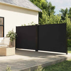 Tenda da Sole Laterale Retrattile Nera 180x1200 cm