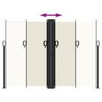 Tenda da Sole Laterale Retrattile Crema 180x1200 cm