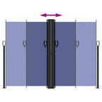 Tenda da Sole Laterale Retrattile Blu 180x1200 cm