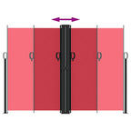 Tenda da Sole Laterale Retrattile Rossa 180x1200 cm