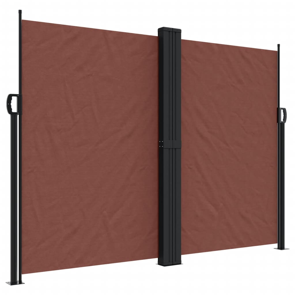 Tenda da Sole Laterale Retrattile Marrone 180x1200 cm