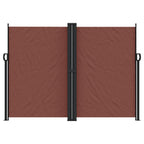 Tenda da Sole Laterale Retrattile Marrone 180x1200 cm