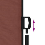 Tenda da Sole Laterale Retrattile Marrone 180x1200 cm
