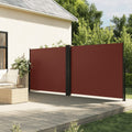 Tenda da Sole Laterale Retrattile Marrone 180x1200 cm