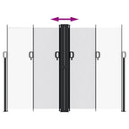 Tenda da Sole Laterale Retrattile Bianca 180x1200 cm