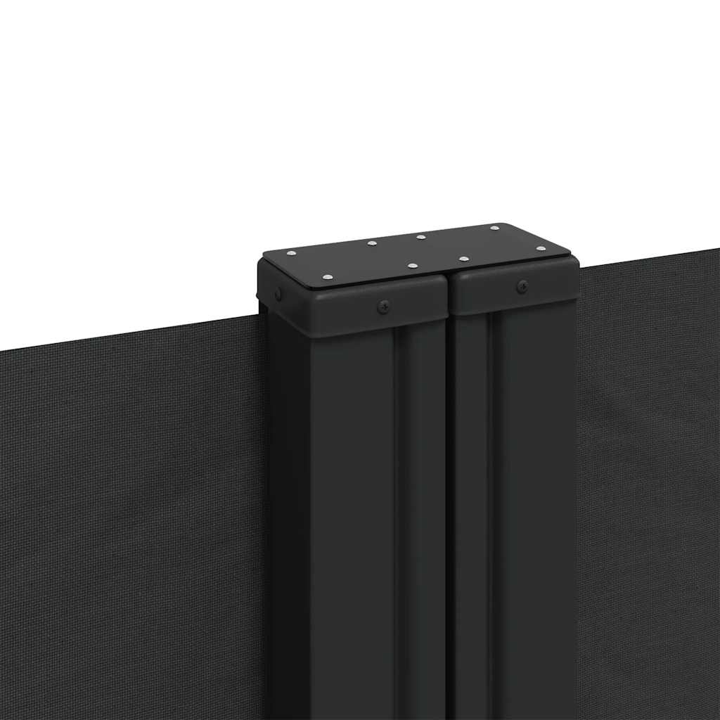 Tenda da Sole Laterale Retrattile Nera 200x1200 cm