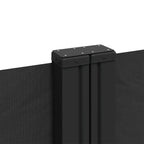 Tenda da Sole Laterale Retrattile Nera 200x1200 cm