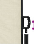 Tenda da Sole Laterale Retrattile Crema 200x1200 cm
