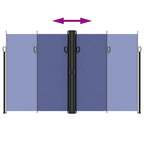 Tenda da Sole Laterale Retrattile Blu 200x1200 cm