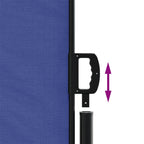 Tenda da Sole Laterale Retrattile Blu 200x1200 cm