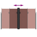 Tenda da Sole Laterale Retrattile Marrone 200x1200 cm