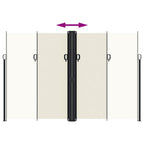 Tenda da Sole Laterale Retrattile Crema 220x1200 cm