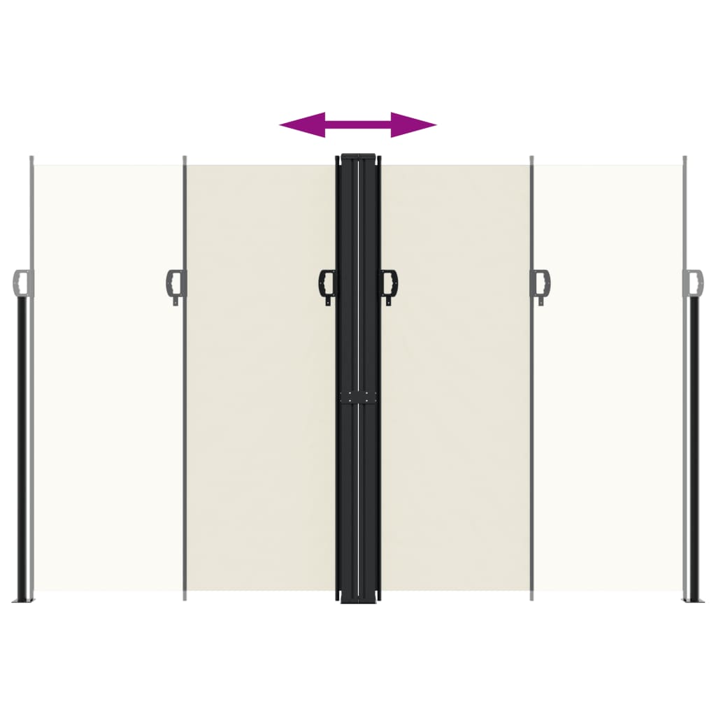 Tenda da Sole Laterale Retrattile Crema 220x1200 cm