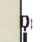 Tenda da Sole Laterale Retrattile Crema 220x1200 cm