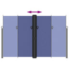 Tenda da Sole Laterale Retrattile Blu 220x1200 cm