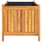 Fioriera Giardino con Rivestimento 80x42x40 cm Massello Acacia