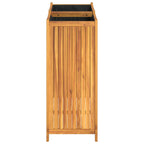 Fioriera Giardino con Rivestimento 84x42x100 cm Massello Acacia