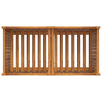 Fioriera Giardino con Rivestimento 100x50x75 cm Massello Acacia