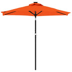 Ombrellone Giardino con Palo Acciaio Terracotta 225x225x212 cm