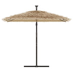 Ombrellone Giardino con Palo in Acciaio Marrone 246x246x230 cm