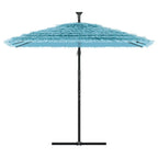 Ombrellone Giardino con Palo in Acciaio Blu 246x246x230 cm