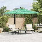 Ombrellone Giardino con Palo in Acciaio Verde 246x246x230 cm