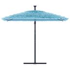 Ombrellone Giardino con Palo in Acciaio Blu 269x269x235 cm