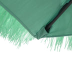 Ombrellone da Giardino con Palo in Acciaio Verde 269x269x235 cm