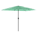 Ombrellone Giardino con Palo in Acciaio Verde 300x200x250 cm