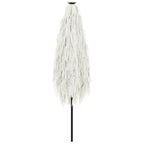 Ombrellone Giardino con Palo in Acciaio Bianco 300x200x250 cm