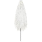 Ombrellone Giardino con Palo in Acciaio Bianco 223x223x213 cm