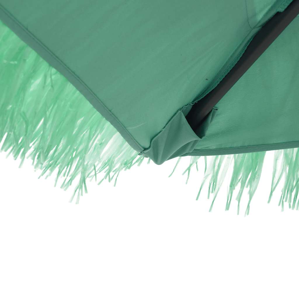 Ombrellone da Giardino con Palo in Acciaio Verde 268x268x226 cm