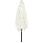 Ombrellone Giardino con Palo in Acciaio Bianco 268x268x226 cm
