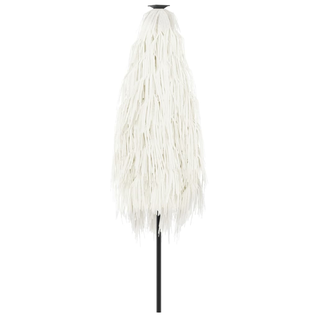 Ombrellone Giardino con Palo in Acciaio Bianco 268x268x226 cm