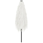 Ombrellone Giardino con Palo in Acciaio Bianco 288x288x225 cm