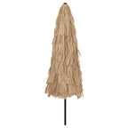 Ombrellone Giardino con Palo in Acciaio Marrone 324x324x247 cm