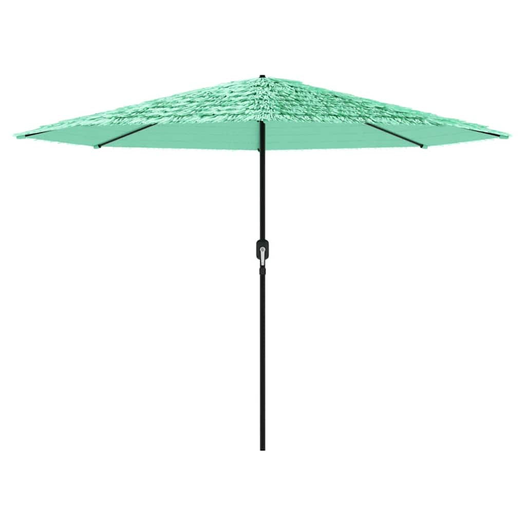Ombrellone Giardino con Palo in Acciaio Verde 324x324x247 cm