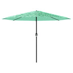 Ombrellone Giardino con Palo in Acciaio Verde 324x324x247 cm