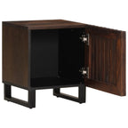 Comodini 2pz 40x34x46 cm in Legno Massello di Mango