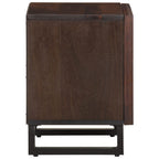 Comodini 2pz 40x34x46 cm in Legno Massello di Mango