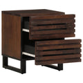 Comodino 40x34x46 cm in Legno Massello di Mango
