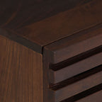 Comodino 40x34x46 cm in Legno Massello di Mango