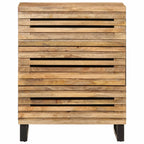 Credenza 60x34x75 cm in Legno Massello di Mango Grezzo