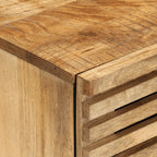 Credenza 60x34x75 cm in Legno Massello di Mango Grezzo