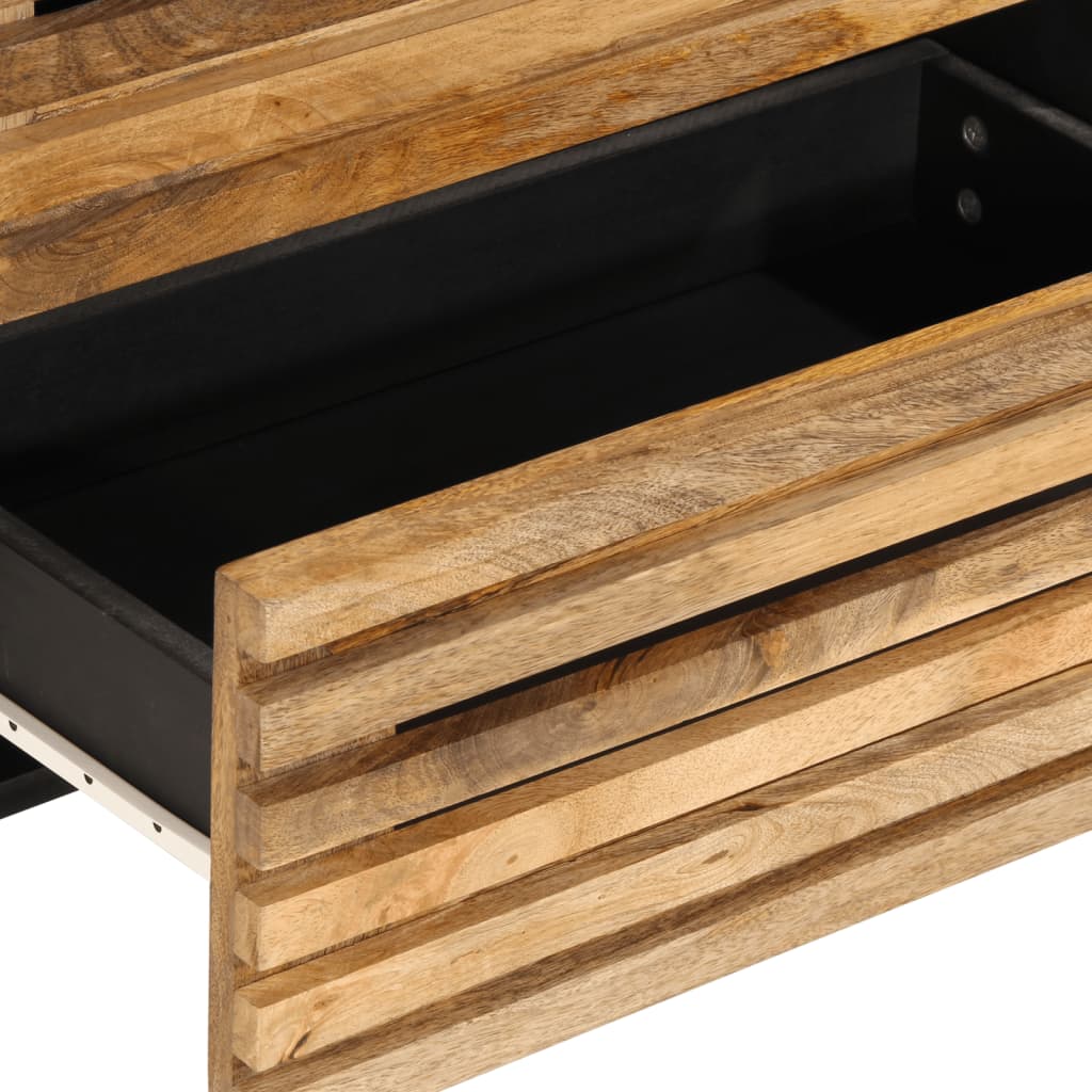 Credenza 60x34x75 cm in Legno Massello di Mango Grezzo