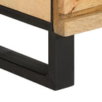 Credenza 60x34x75 cm in Legno Massello di Mango Grezzo